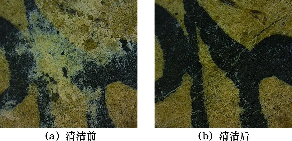 字迹处软质沉积物的清洁